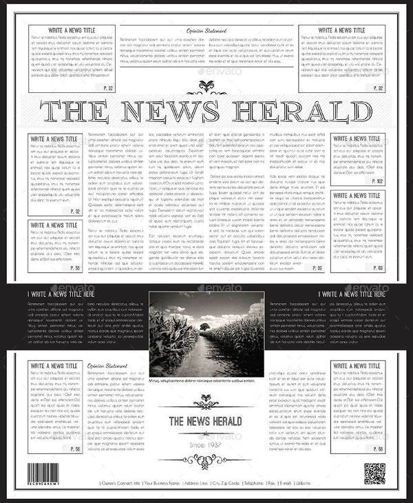 newspaper templates for ms word