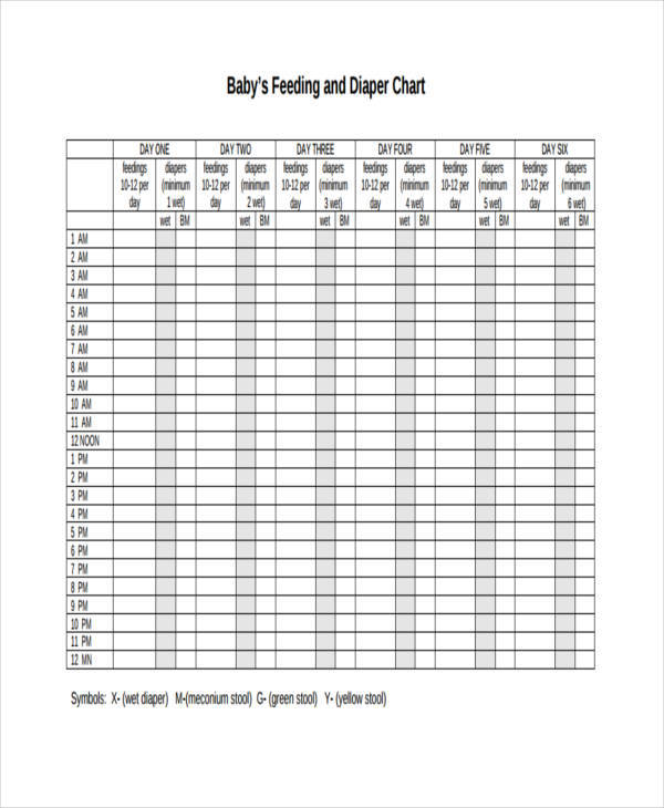 FREE 11+ Baby Chart Templates in MS Word | PDF