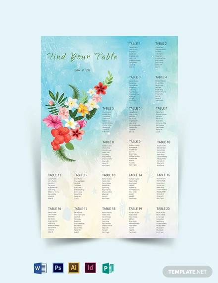 Jury Panel Seating Chart Template