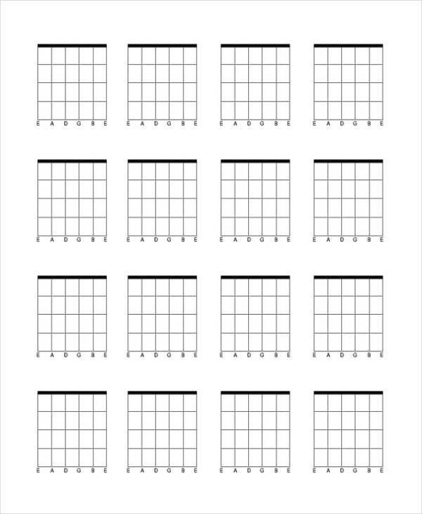 FREE 9 Chord Chart Templates In PDF MS Word