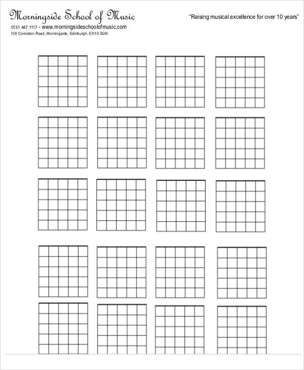 blank music chart template