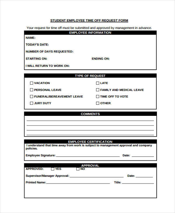 free-13-time-off-request-forms-in-pdf