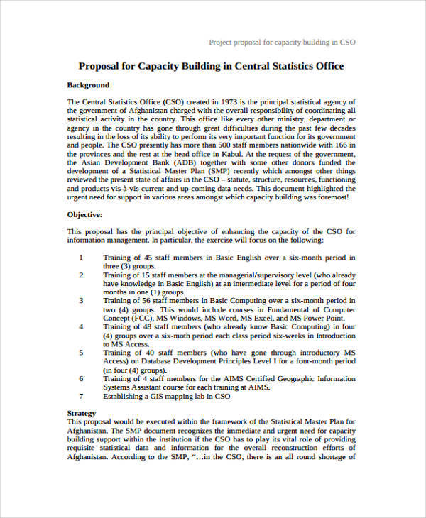 capacity building project