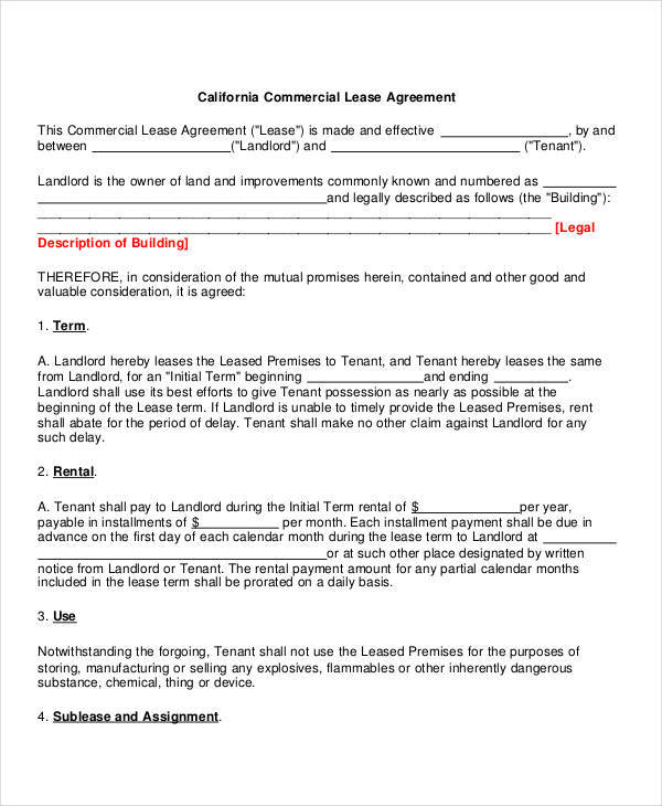 commercial property agreement1