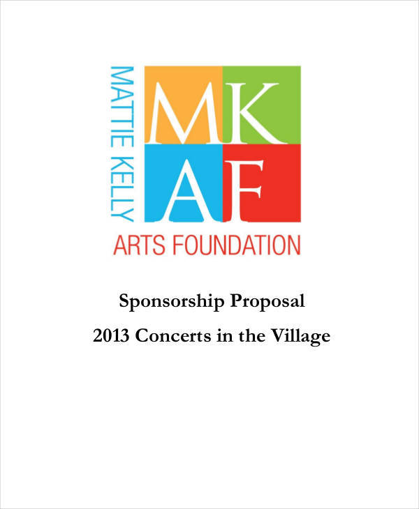 concert sponsorship proposal