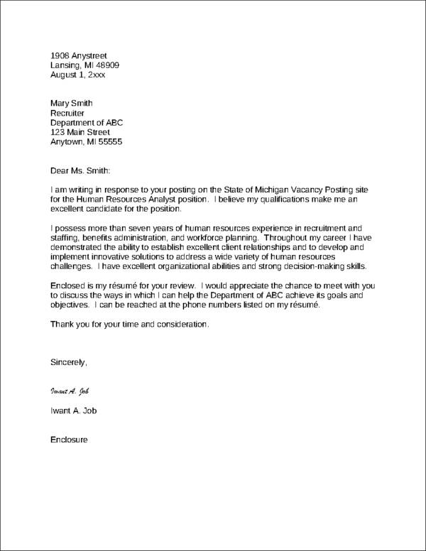 Cover Letter With Attachments   Cover Letter Tips 