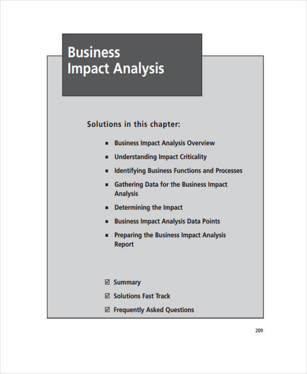 critical business analysis