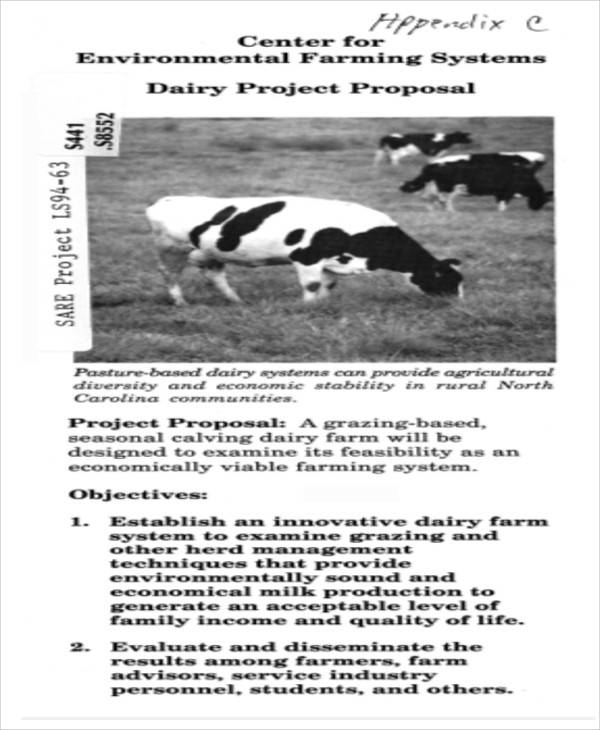 dairy farming project