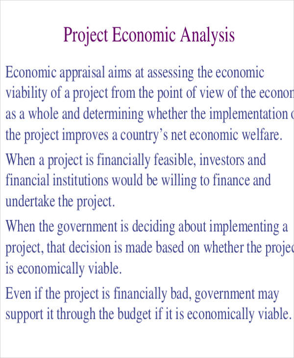 economic project analysis1