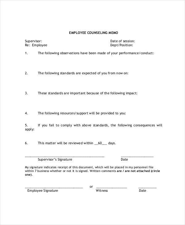 FREE 9+ Employee Memo Templates in MS Word | PDF