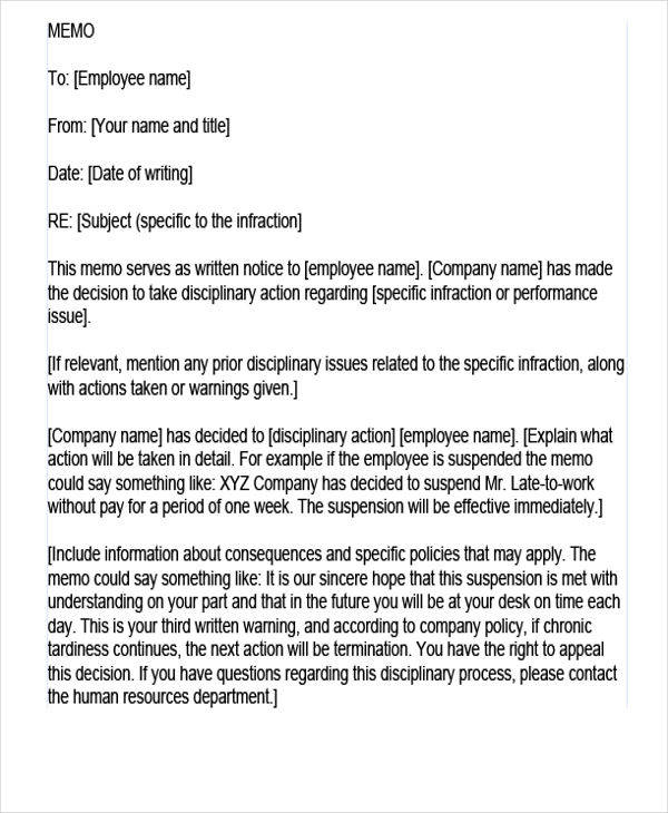 Sample Letter Of Disciplinary Action from images.sampletemplates.com