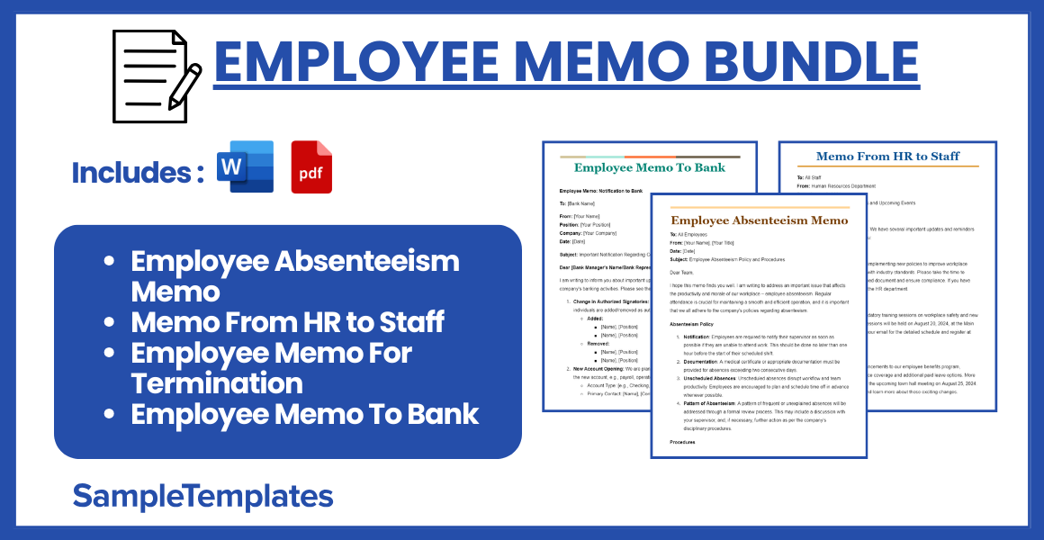 employee memo bundle