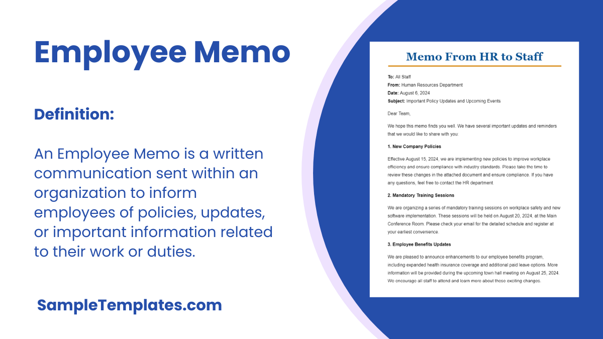 Employee Memo