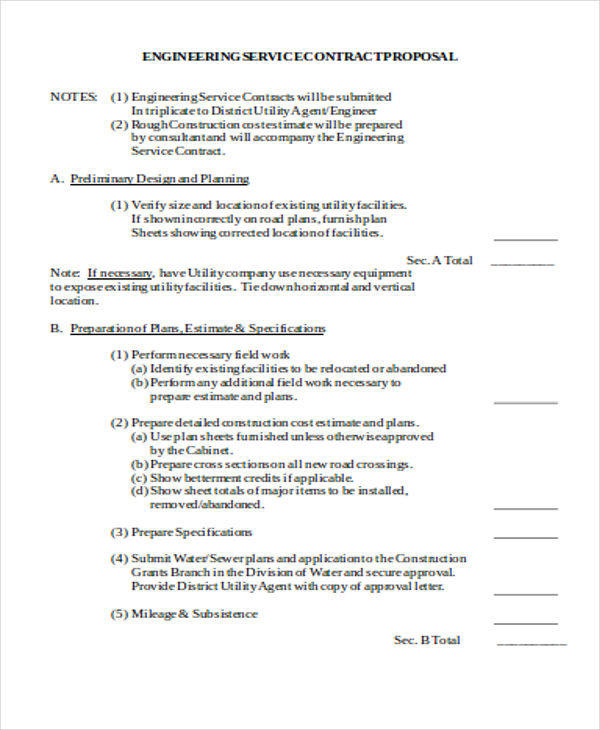 FREE 7+ Engineering Proposal Templates in MS Word | PDF | Pages