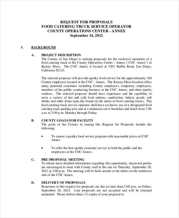 food-business-proposal-template