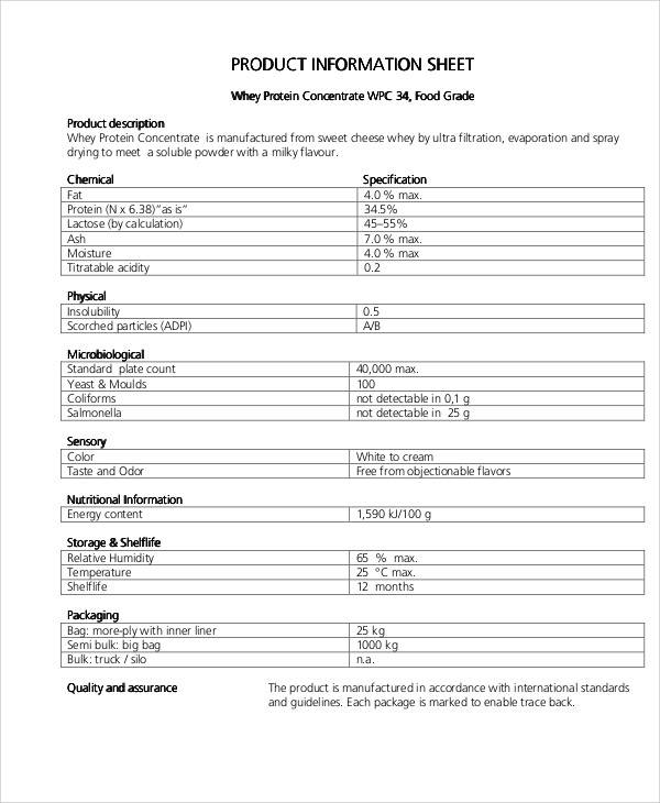 FREE 53+ Information Sheet Examples in MS Word | Pages