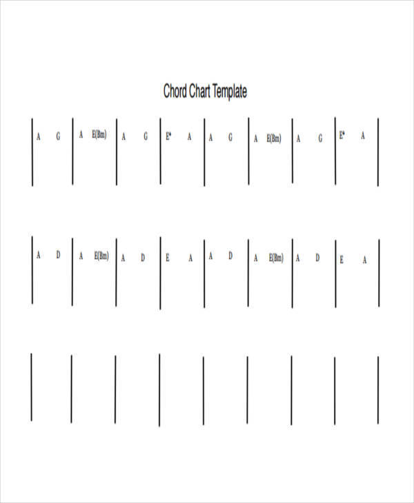 Printable Chord Chart Template - Free Printable Charts