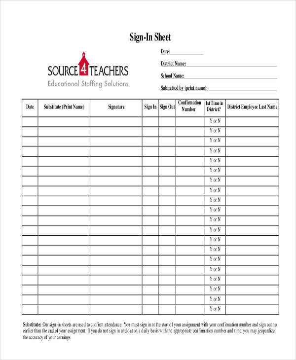 free sheet for sign in1
