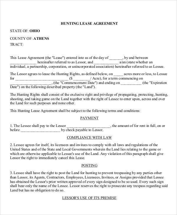 free 49 lease agreement templates in pdf