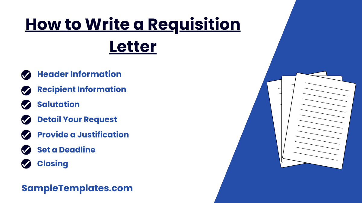 how to write a requisition letter 1