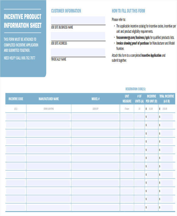 FREE 28 Information Sheet Templates In MS Word