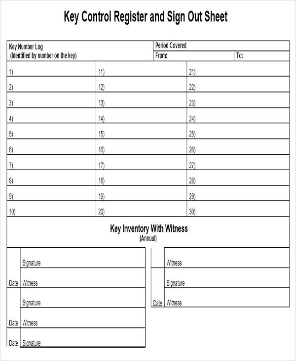 key control register log