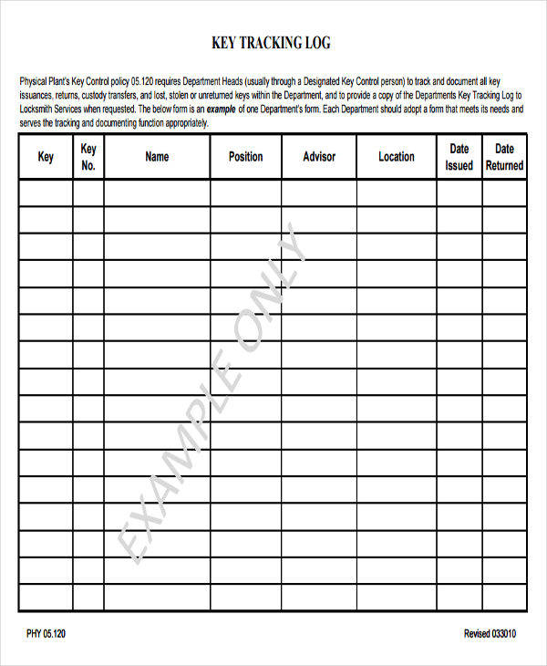 key-log-template-free-log-templates