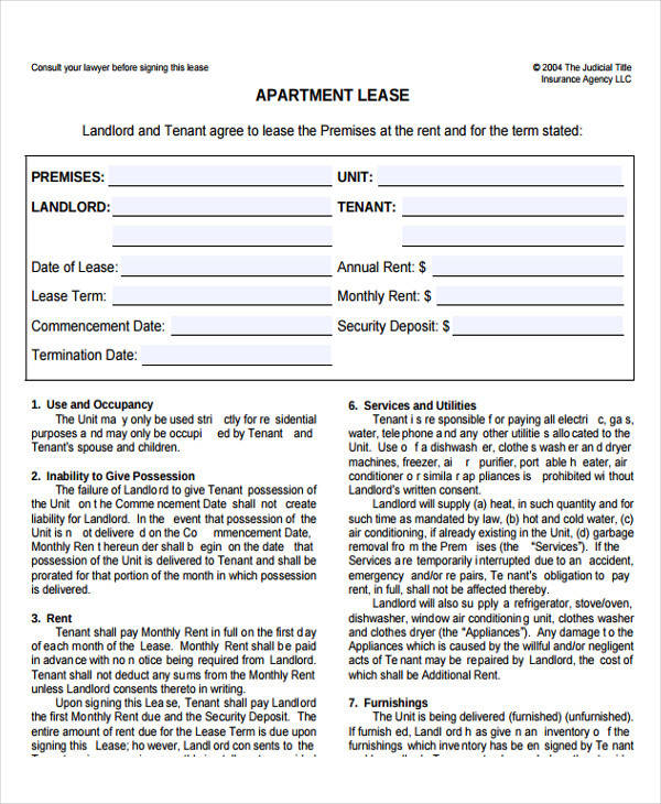 lease agreement form for apartment2