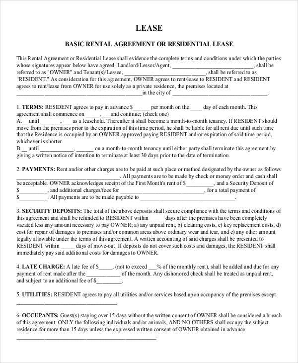 lease agreement for rental property1