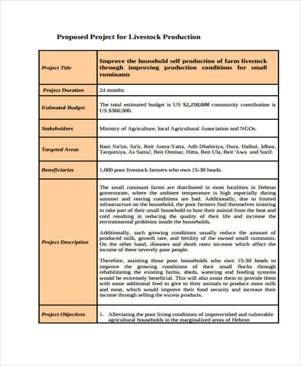 FREE 82 Project Proposals In PDF MS Word Pages Google Docs