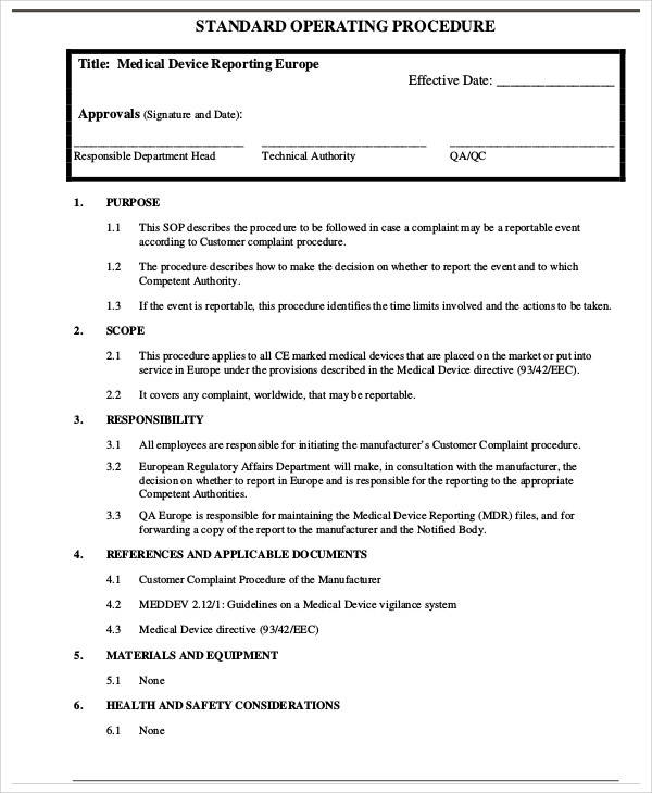 Sop Full Form In Medical