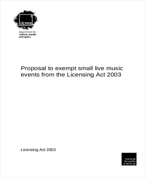music event proposal