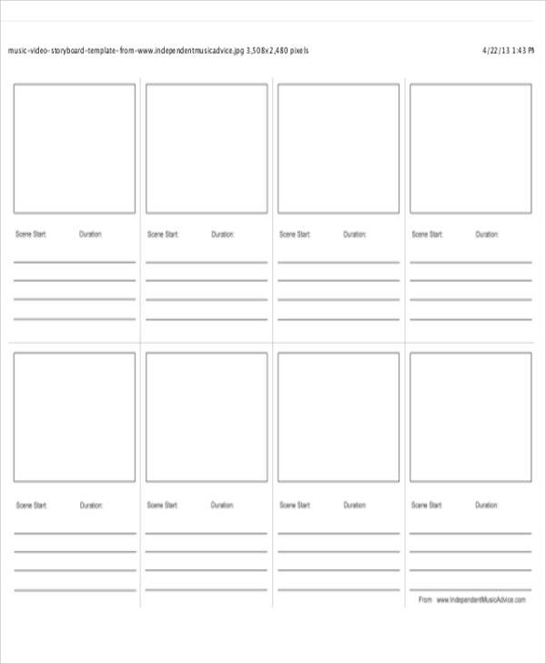 FREE 10 Video Storyboard Templates In PDF MS Word