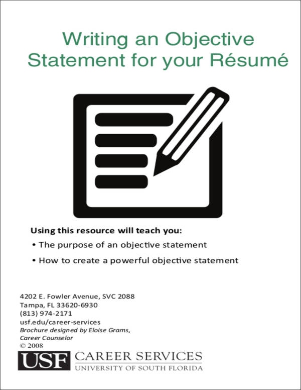 objective statement for your resume