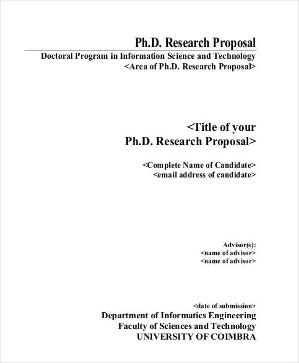 research proposal during phd