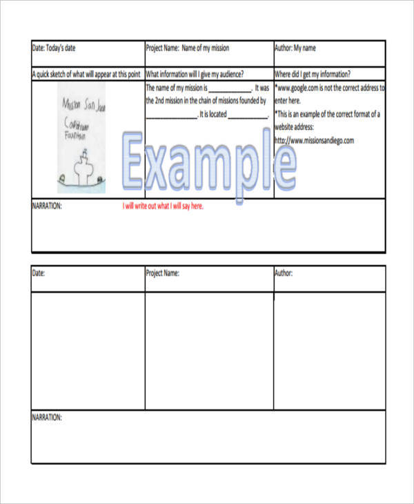 printable website storyboard template1