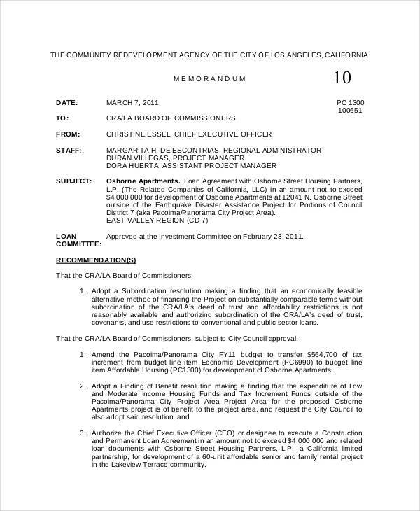 writing a pdf memorandum Template  Format Example, Memo Free Download Sample, 8  Board