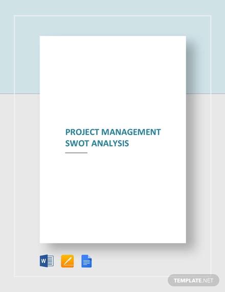 project management swot analysis