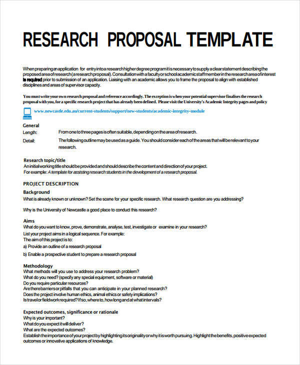 Writing A Proposal For A Research Paper Pdf