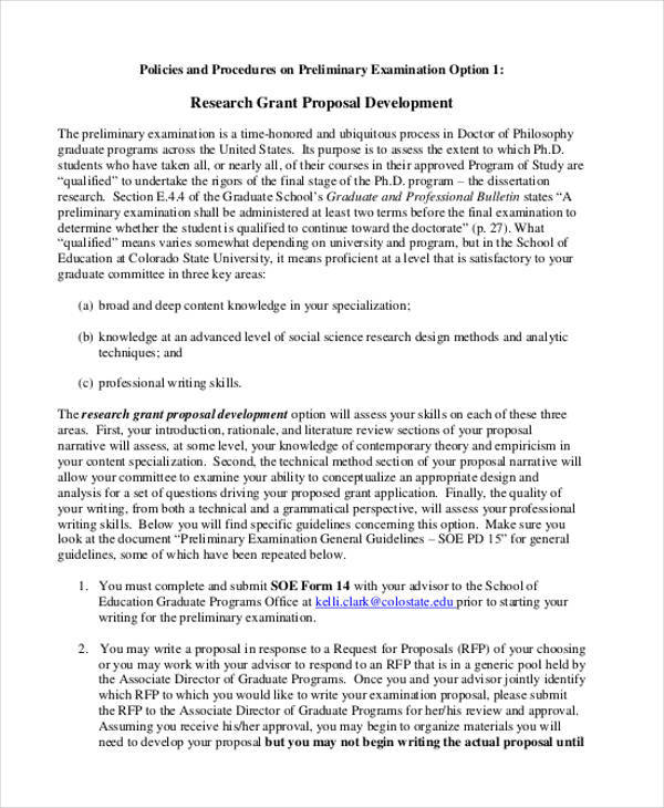 Research Grant Proposal Template