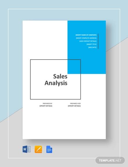 sales analysis template