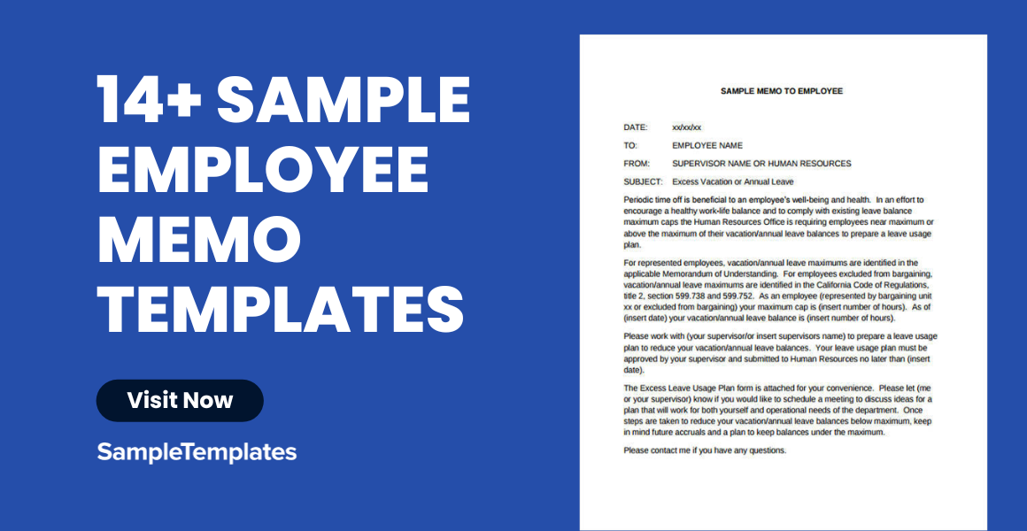 sample employee memo template