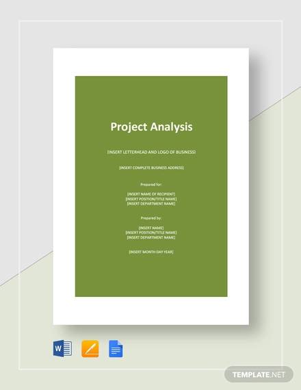 sample project analysis