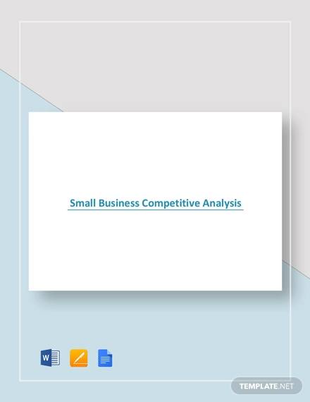 sample small business competitive analysis