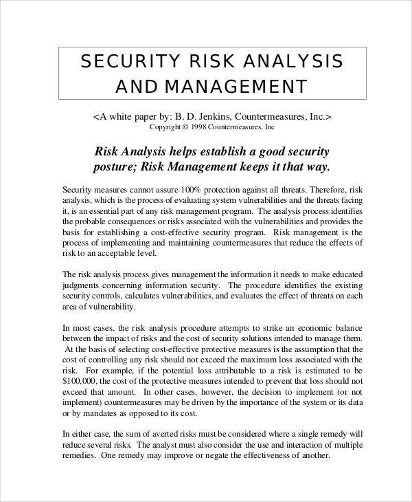 security management analysis1