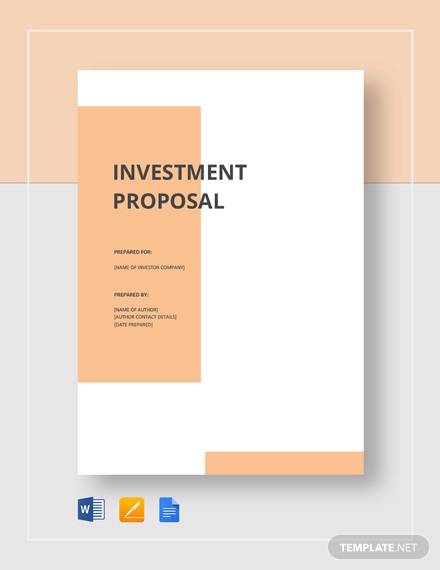 small business investment proposal