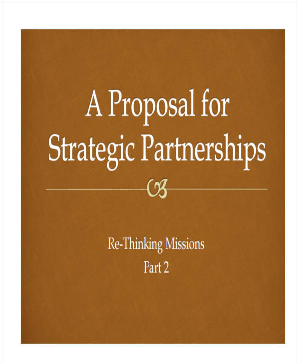 7+ Partnership Proposal Templates  Examples in Word, PDF