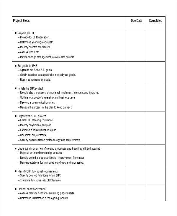 task sheet template for project management
