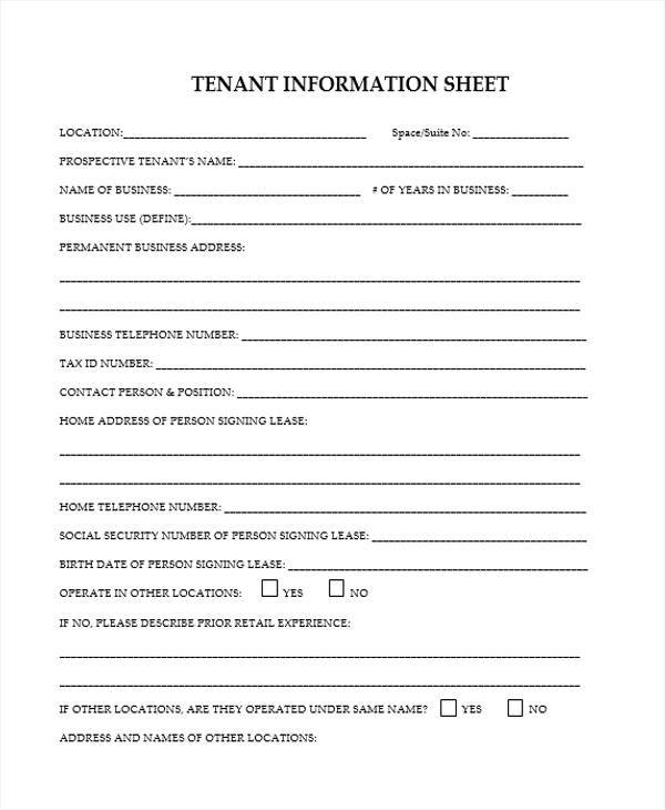 tenant information sheet1