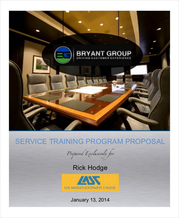 training program proposal